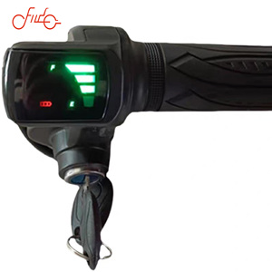 高品质耐用 ZHAO <span class=keywords><strong>HUA</strong></span> 48V 扭转式油门钥匙显示屏加速手柄电动自行车/摩托车 155x95mm 替换件 - Product Image 5