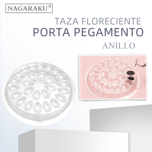 <span class=keywords><strong>NAGARAKU</strong></span> Soporte de <span class=keywords><strong>pegamento</strong></span> de extensiones de pestañas almohadillas de pie desechables de plástico <span class=keywords><strong>pegamento</strong></span> de paleta - Product Image 1