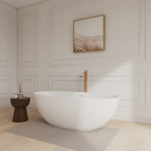 Baignoire autoportante de luxe en acrylique et fibre de verre renforcée, fabrication OEM/ODM sur mesure, finition mate ou brillante, pour hôtels et spas - Product Image 2