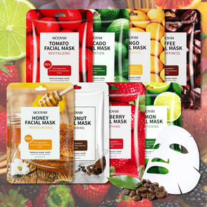 Mascarillas Faciales para el cuidado <span class=keywords><strong>de</strong></span> la piel, máscara <span class=keywords><strong>de</strong></span> hoja Facial <span class=keywords><strong>de</strong></span> belleza, blanqueamiento, hidratante, fruta, marca privada, superventas - Product Image 2