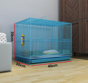 Gabbia per Conigli da Interno Multi-Pet in Ferro con Vassoio Rimovibile, Elegante, Facile da Pulire, 4 Porte, Salvaspazio, Pieghevole, Facile da Montare per Negozi di Animali - Product Image 2