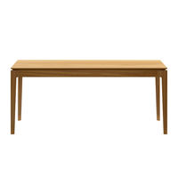 Table à manger rectangulaire en bois massif de noyer, style Mid-Century Modern, pour la maison et l'hôtel