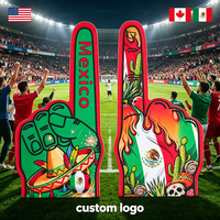 Dedo de Espuma EVA para Fútbol, Artículos para Eventos Deportivos, Impresión de Bandera Nacional, Venta al Por Mayor, Accesorio de Apoyo para Aficionados al Fútbol, Tamaño Grande