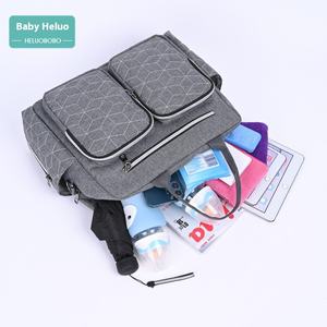 <span class=keywords><strong>Sac</strong></span> à bandoulière Matelassé Couture Style Maternel et Bébé Grande Capacité Oxford Maman Sacs - Product Image 4