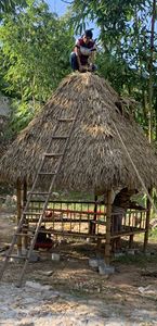 Couverture ignifuge nouveau design chaume HDPE simulée chaume synthétique anti-UV pour Gazebo Cottage - Product Image 6