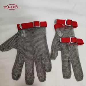 Stainless Steel <b>Mesh</b> Chainmail Cut Resistant <b>Gloves</b> EN388/ANSI Level 5 9 Uncoated Abrasion-Resistant Tear 4 Customizable Oyster - Product Image 4
