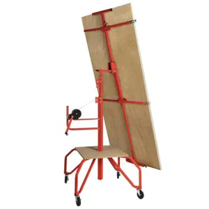 68kg Portable four wheel can Tilt drywall lift for sheetrock ceiling panel hoist lift