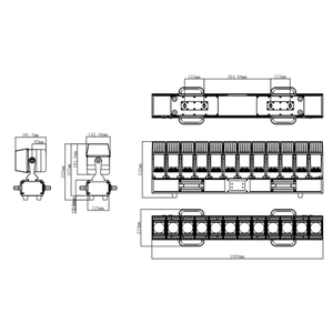 Faro mobile a LED per esterni DMX Snake 12 x 60W RGBW Pixel Zoom Wash con <span class=keywords><strong>effetto</strong></span> onda d'acqua IP65 per DJ, bar e discoteche - Product Image 5