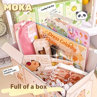 Coffret Cadeau Surprise Portable de Papeterie pour Élèves du Primaire – Boîte Mystère en Bois et Plastique – Ensemble de Papeterie pour Enfants