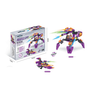 Enjoystar tự làm biến dạng chiến tranh Robot Mô hình hành động con số 3D Câu Đố Mini Máy một chiến binh xây dựng khối đồ chơi thiết lập - Product Image 6