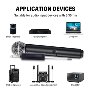 Microphone sans fil professionnel <span class=keywords><strong>PG58</strong></span>_2.4G à condensateur cardioïde en plastique et métal, portable, à main, avec suppression du bruit - Product Image 6