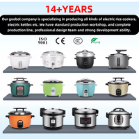 Cuiseur à riz 30 tasses utilisé grand 60 tasses grand chinois 3.6l 4.2l 5.6l 8.0l 8.5l 10l 12l 14l 20L 5L cuiseur à riz électrique antiadhésif