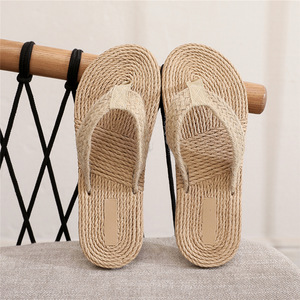 Sandali Sole da viaggio in <span class=keywords><strong>paglia</strong></span> da <span class=keywords><strong>donna</strong></span> con plateau infradito da <span class=keywords><strong>donna</strong></span> stile etnico <span class=keywords><strong>di</strong></span> tendenza coreana da spiaggia per pantofole - Product Image 3