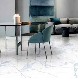 Carreaux de porcelaine Premium Glacier 600x1200 grand format blanc glace, carrelage moderne pour projets commerciaux et résidentiels - Product Image 1