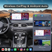 Autoradio Android à écran partagé de 12,3 pouces pour Mazda CX-5 CX-8 2016-2022, haut-parleur intégré, CarPlay, intégration du smartphone, Bluetooth