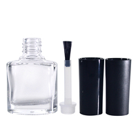 Flacon large pour vernis à ongles gel UV, ambre, transparent, 7ml, 9ml, 17ml, avec couvercle noir, sans échantillons