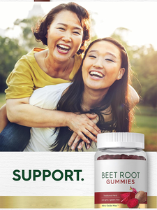 Racine de betterave sans sucre de marque privée gommeuse de bon <span class=keywords><strong>goût</strong></span> avec vitamines C et B12 pour la santé cardiaque et la circulation sanguine pour les enfants et les adultes - Product Image 4