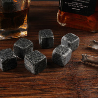 Accesorios de barra de piedra de mármol de granito bloque de hielo de vino reutilizable de lujo respetuoso con el medio ambiente personalizado para whisky