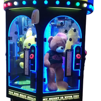 Machine de jeu de poupée cadeau à prix réduit Fortune Castle de luxe à pièces jouet et simulateur de poupée à ciseaux simples Machine de jeu en peluche