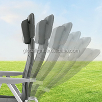 Chaise pliante légère à 7 positions Outdoor Master, rembourrée, en aluminium, pour le camping