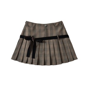 Falda de chifón plisada de corte A para <span class=keywords><strong>niña</strong></span>, natural, a media pantorrilla, con botones, transpirable, de secado rápido, antibacteriana y antiestática - Product Image 3