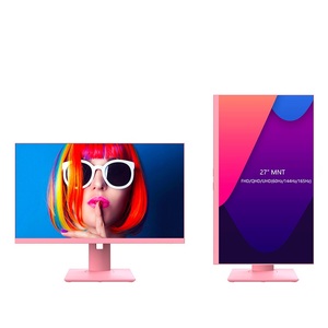 27 इंच गुलाबी 1920*1080 144hz आईपीएस पैनल एलईडी एलसीडी गेमिंग GRB समारोह और उठाने हाथ के साथ मॉनिटर - Product Image 4