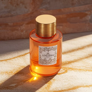 Custom Clear Crimp Cylinder Shape Perfume Spray <b>Bottle</b> 30ml 50ml Luxury Empty Glass Perfume <b>Bottle</b> With Gold Cap - Product Image 2