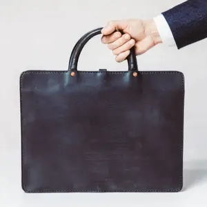 New Arrived Custom Logo Leather Custom Portfolio Bag Canvas Messenger Portfolio Bag Manufacturer
