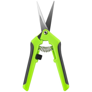DIY Grade <b>Plastic</b> Handles Anti-Slip Grip Straight <b>Edge</b> Pruning Shears Hand-held Fruit Picking Scissors for Tree Care - Product Image 1