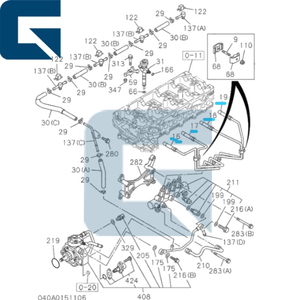 Tubería de Inyección de Combustible para Motor 4JJ1, 8-98011606-0, 8-98011607-0, 8-98011608-0, 8-98011609-0 - Product Image 1