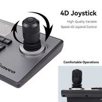 Controlador de Cámara PTZ Tenveo Serie KB200, Joystick USB 4D POE, Teclado IP NDI con Función de Votación