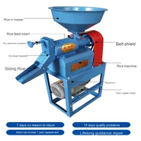Machine à moudre le riz et le maïs multifonctionnelle portable, capacité de 200 kg/h, usage commercial et domestique, fabriquée en Chine pour les fermes