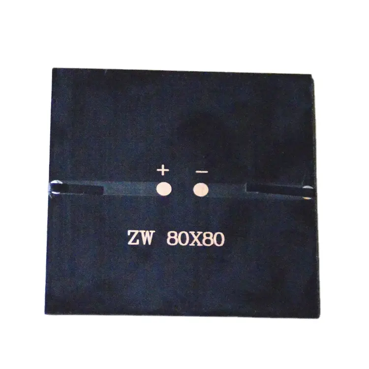 0.8W 사각 에폭시 태양 전지 패널 ZW-8080 사용자 정의 신 재생 에너지 태양 전지 패널 5.5V 미니 태양 전지 패널 충전기