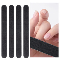 Lime à ongles noire sans danger, lime à manucure, dissolvant de vernis gel, outils de soin des ongles, polissoir à ongles professionnel en papier de verre pour femmes