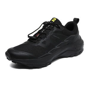 Chaussures de randonnée et de course sur route pour homme, respirantes, en maille, à lacets, semelle antidérapante, protection du pied, été - Product Image 2
