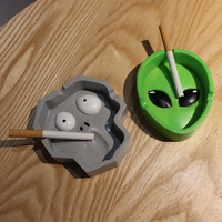 Cendrier portable moulé sur mesure pour fumeurs extraterrestres ornement de décoration de maison de luxe