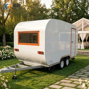 Remorque alimentaire de style vintage, camion à café mobile, remorque de restauration rétro pour glaces, entreprise de restauration de rue commerciale - Product Image 5