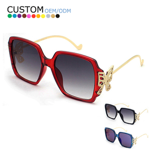 Oversize <b>Square</b> Frame <b>Sunglasses</b> for Women Unique Butterfly Designer Legs Luxury Fashion Ladies Sun Glasses - Product Image 1