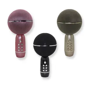 Wireless Karaoke Microphone Portable Bt Speakers Wireless, New Style Mushroom Head Family Karaoke Ktv For Adults And Kids