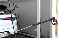 Lave-auto à jet d'eau chaude 200 bars à monnayeur, machine de lavage auto en libre-service