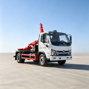 รถบรรทุกเก็บขยะแบบตะขอเกี่ยว Foton Xiaoyun S 4x2 ขนาด 6 คิว พร้อมถังแบบถอดได้ ราคาโรงงาน ขายดี - Product Image 5