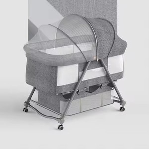 Nuevo Juego de Cama Plegable de Diseño Moderno para Bebés, Cuna para Dormir, Cunas para Niños, Camas Columpio, Cuna Colecho para Recién Nacidos - Product Image 3