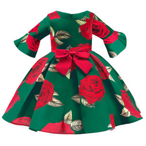 Stampa floreale abbigliamento <span class=keywords><strong>per</strong></span> bambini Custom <span class=keywords><strong>di</strong></span> lusso festa <span class=keywords><strong>di</strong></span> compleanno <span class=keywords><strong>di</strong></span> nozze sera <span class=keywords><strong>Elsa</strong></span> principessa <span class=keywords><strong>per</strong></span> bambine - Product Image 4