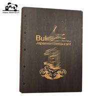 Couverture de menu personnalisée, porte-menu, logo personnalisé pour restaurant, carte de menu en bois contreplaqué, panneau de menu
