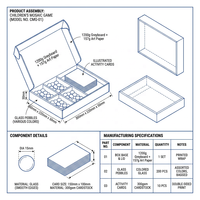 Jeu de société éducatif personnalisable, durable et écologique, avec boîte cadeau OEM/ODM portable, idéal pour les enfants