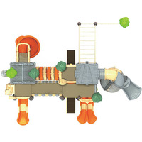 Portiques Balançoires Multifonctionnels de Haute Qualité Aire de Jeux Extérieure Jouets pour Enfants Équipement de Terrain de Jeu Extérieur Maison Attrayant