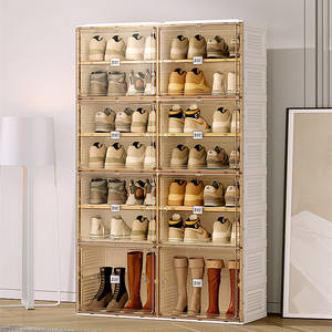 <span class=keywords><strong>Bas</strong></span> prix en plastique moderne épaissi pliable clair conteneur de stockage boîtes d'emballage meubles de salon - Product Image 3