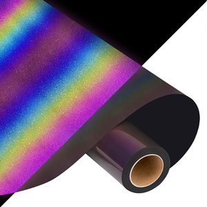 Vinyle thermocollant réfléchissant arc-en-ciel YS PU 1,0 mm d'épaisseur pour animaux <span class=keywords><strong>de</strong></span> compagnie, impression économique, film silicone HTV réfléchissant arc-en-ciel - Product Image 2
