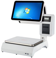 Báscula POS OEM con IA y Cámara de Reconocimiento, Impresión de Etiquetas de Peso, Caja Registradora, Báscula con IA