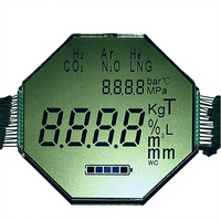 Écran LCD TN à large plage de température M7736 Marque BSM pour détecteurs de gaz 77X73mm 3.6V -40~80